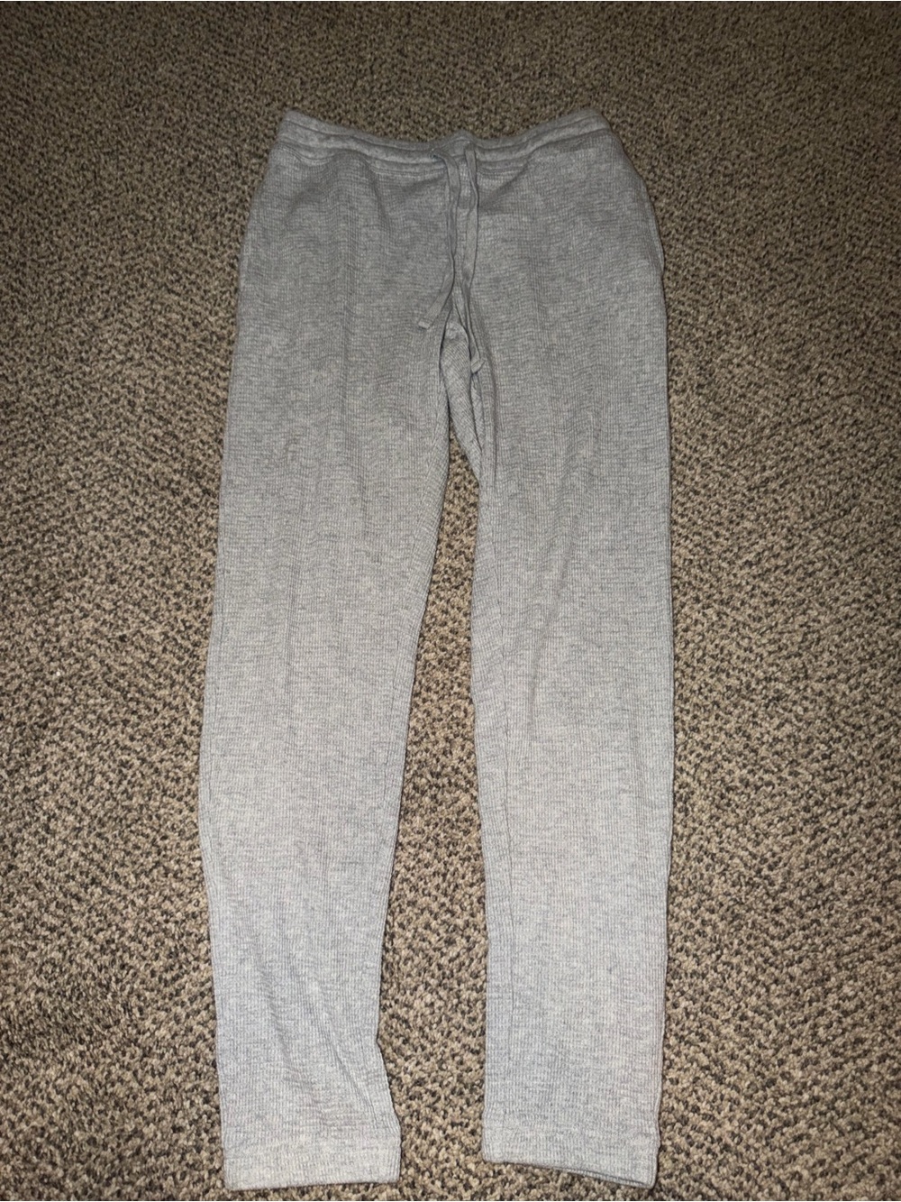TNA Light Gray Ribbed Lounge Pants